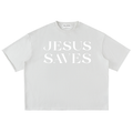 JESUS SAVES Essential Heavyweight Tee