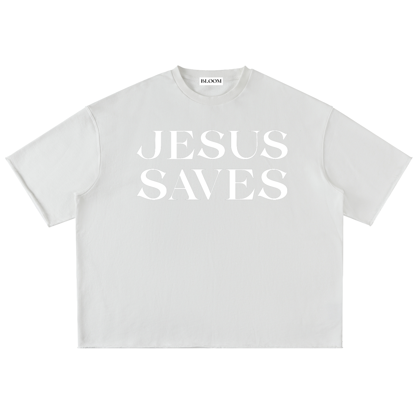 JESUS SAVES Essential Heavyweight Tee