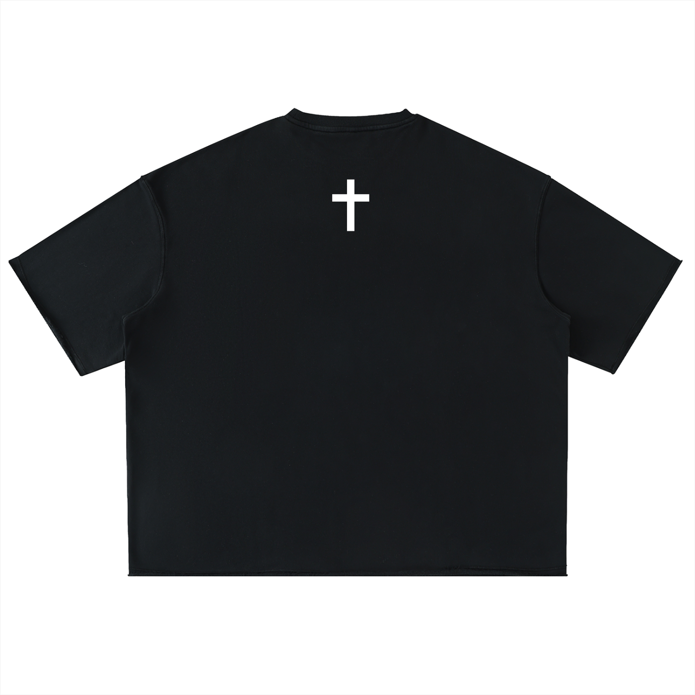 JESUS SAVES Essential Heavyweight Tee Black