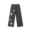JESUS SAVES Essential Snow Washed Sweats Dark Gray