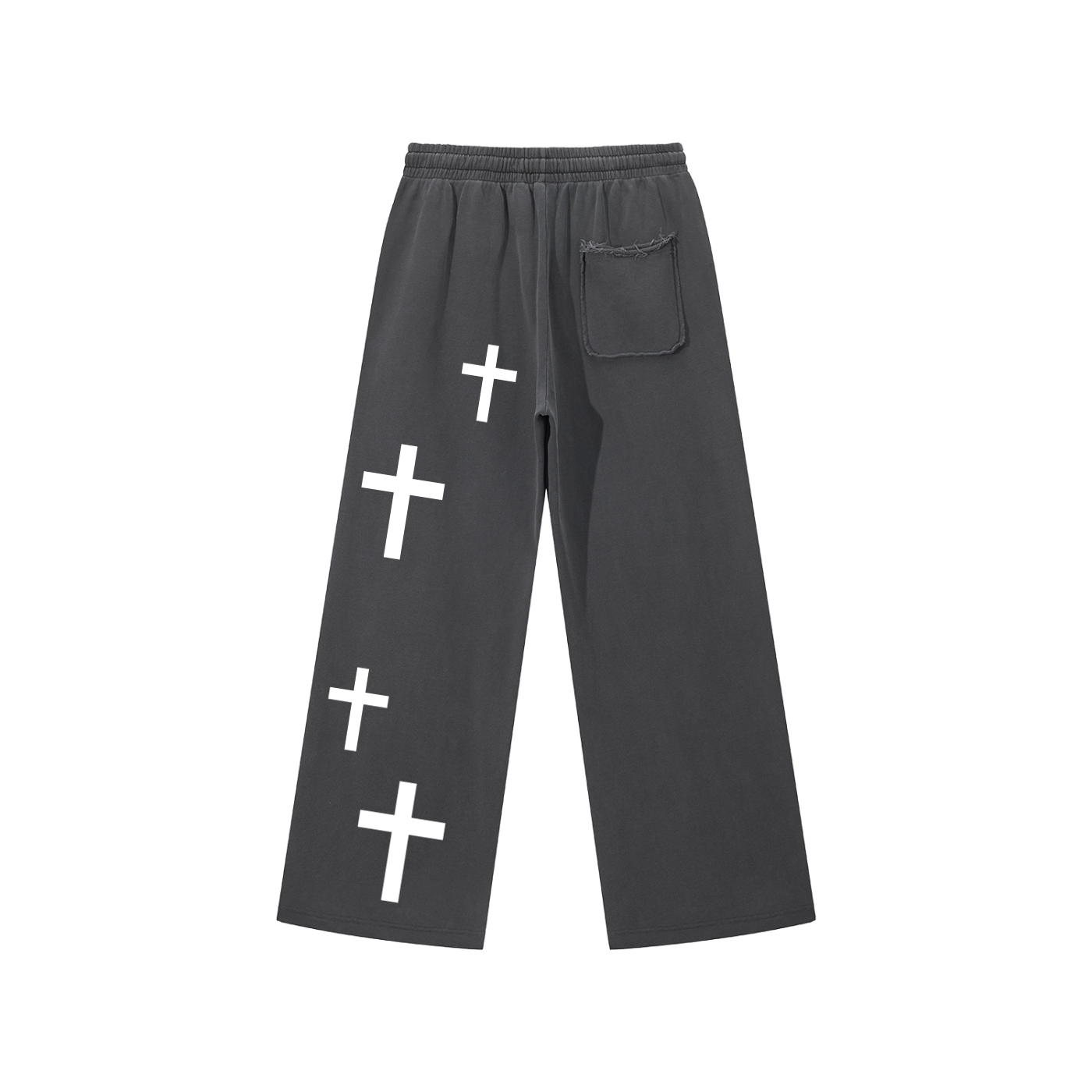 JESUS SAVES Essential Snow Washed Sweats Dark Gray
